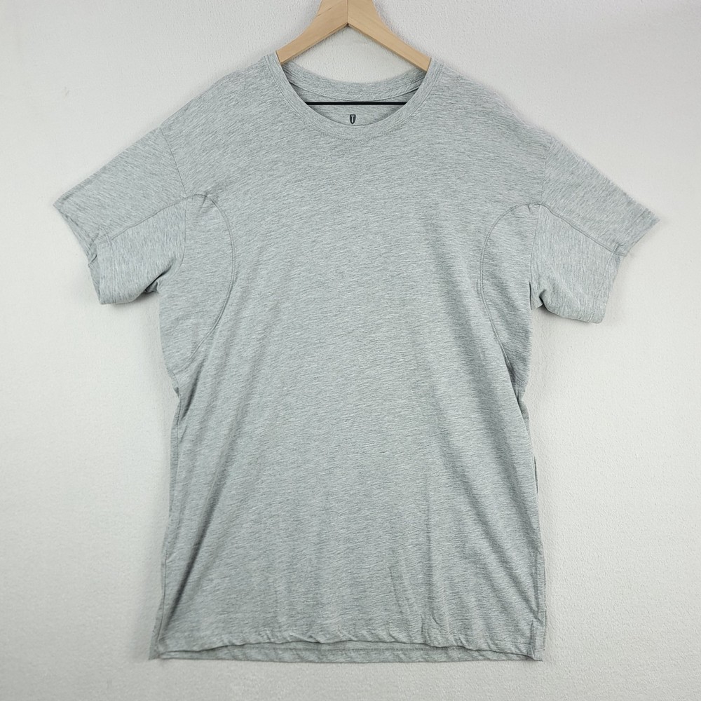 Thompson Tee Hydro-Shield Shirt Mens 2XL Gray Ring Spun Combed Cotton Sweatproof