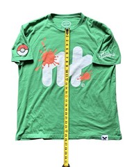 Nintendo Pokemon x Splatoon Short Sleeve Crew Neck Official Seal Graphic Tee XXL