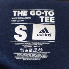 Adidas Football T Shirt Mens Size Small Blue Sports Go To Tee