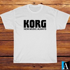 New Shirt KORG Synthesizer Music Logo Black/White/Grey/Navy T-Shirt S-5XL