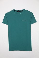 Kenneth Cole Men’s Crew Neck Short Sleeve Active Tee Pacific Green M Embroidery