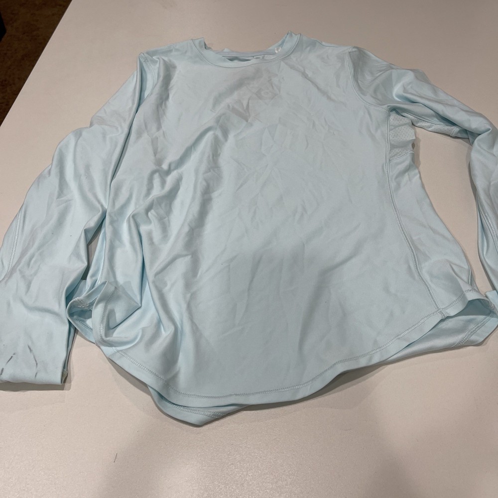 DSG Men’s Stride Run Long Sleeve T-Shirt Cyan Glass S