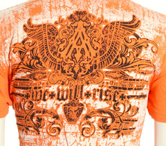 Archaic by Affliction Men’s T-Shirt Parallel Wings Cross Biker