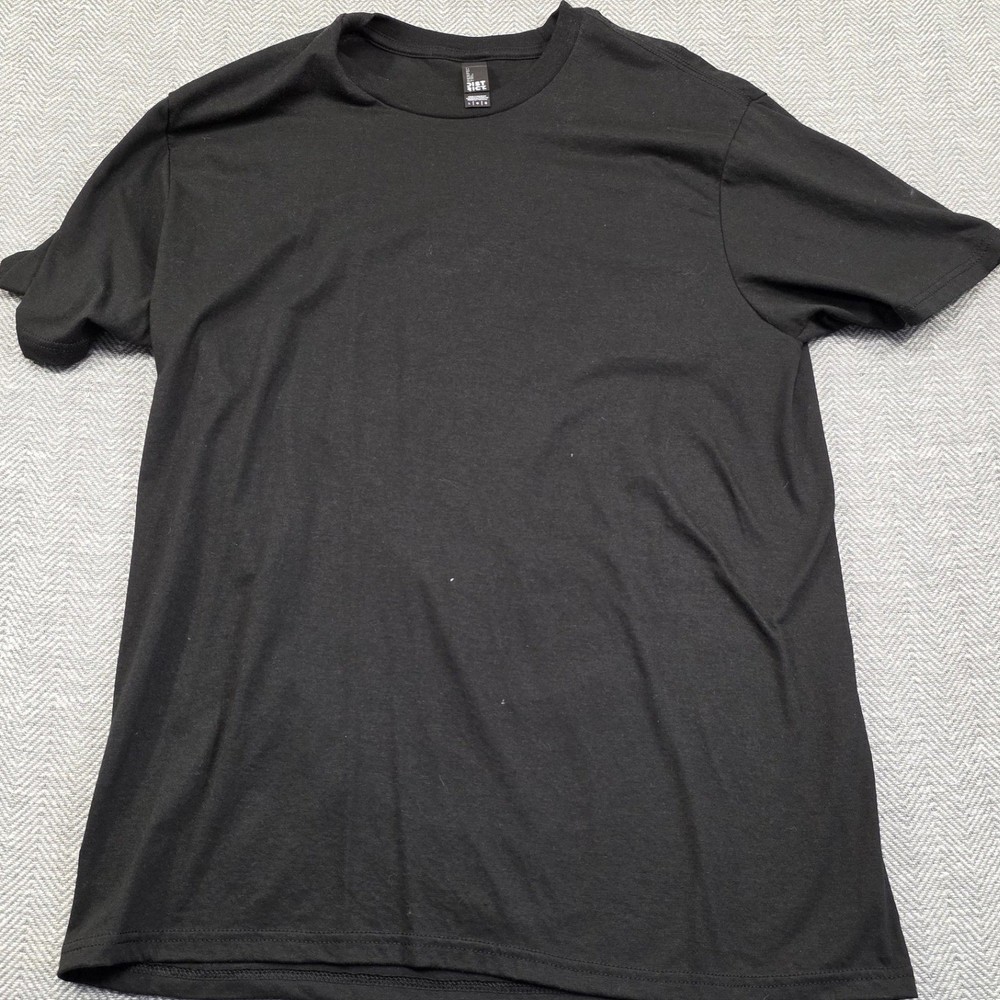 District Perfect Tri Tee Mens Large Black Short Sleeve Crewneck T-Shirt DM130