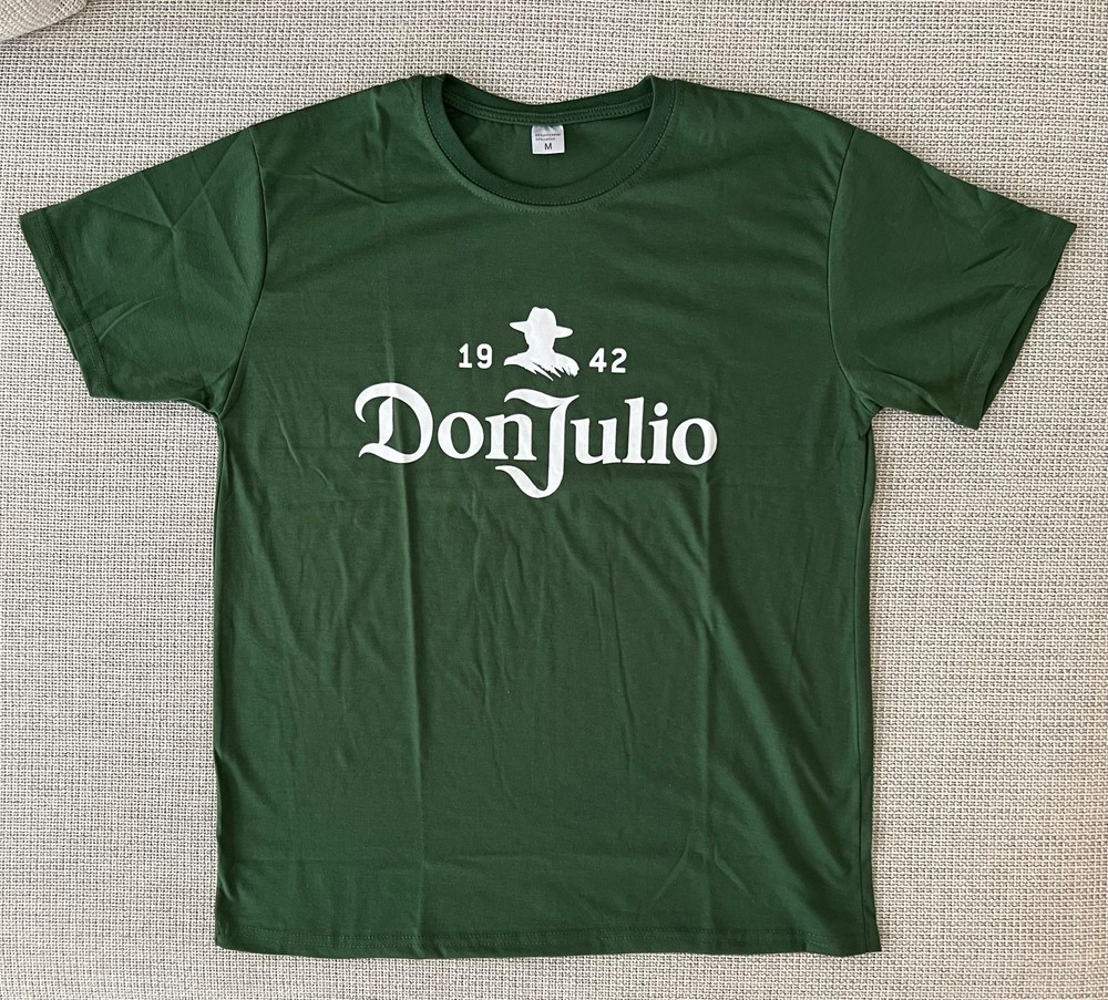 New in Package Don Julio Tequila 1942 Green & White Promo T-Shirts: S, M, L, XL