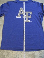 Air Force Shirt Mens Medium Blue Fighting Falcons Military Long Sleeve Retired