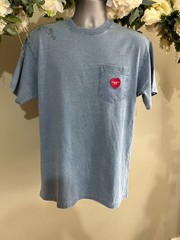 CARHARTT Ingo T Shirt Top Size XS S M L & XL Relaxed Fit Pocket Light Blue NEW