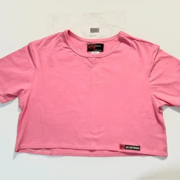 Go Softwear Size M Pacific Half Tee /Crop Top – Pink (GS-3482521-PNK-M)