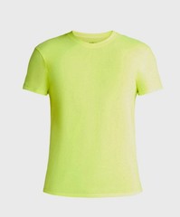 ATHLETIC WORKS Men’s 4XL (58-60) Cotton Active Tee Short Sleeve • Acid Yellow