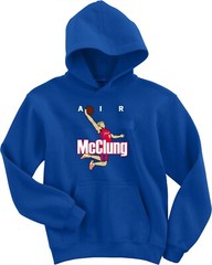 Matt McClung Philadelphia 76ers Blue Coats AIR Mac CREW HOODED SWEATSHIRT