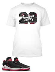 Men’s Sneaker Tee Shirt To Complement J32 Low Bred Shoe Trapping 24/7 Tee