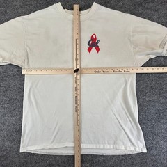 VINTAGE Aids Walk Shirt Mens XL White San Francisco Cal Berkeley Golden Gate 90s