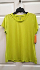 Champion Essential Men’s Large Double Dry Tee Neon Green 100% Polyester NWT