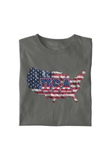 USA Map Flag graphic T-Shirt | Patriotic America Tee Comfort Colors