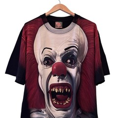 IT Clown Stephen Kings 1990 AOP T-shirt Single Stitched Size 2XL Horror