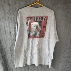 Vintage M&O Knits Heavyweight T-Shirt Men’s XXL Gray Grey Georgia Bulldogs 2005