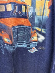 Vintage 80s 3D Emblem Home Is Where My Truck Is T Shirt