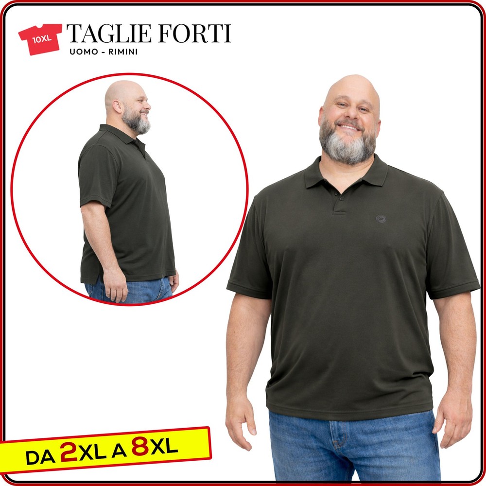 men’s short sleeve cotton polo shirt PLUS SIZES from 2xl to 10xl