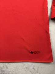 Vtg 90s Y2K Mossimo skate Red Raglan Long Sleeve Shirt Men’s Size Large