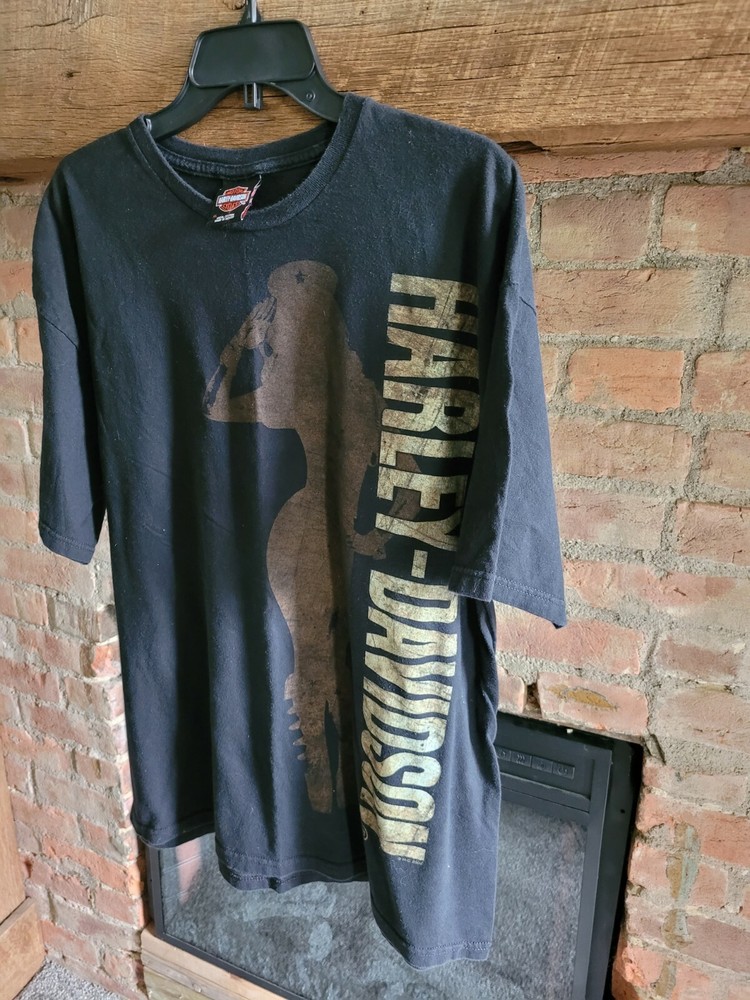 Men’s Harley Davidson T Shirt – Black – “Steel City” Washington PA – Size XL A12