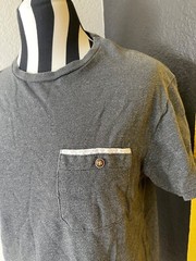 Craft Flow Mens Shirt Small Cotton Blend Pocket Charcoal Machine wash