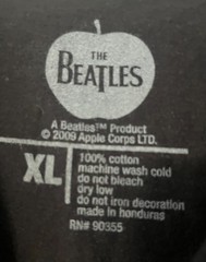 The Beatles 2009 Apple Corps T Shirt XL Black Long And Winding Road Retro Y2K