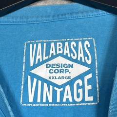 Valabasas Crew Neck T-Shirt Mens Size XXL Blue 100 Miles & Running Short Sleeve