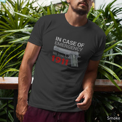Emergency Dial 1911 Colt Browning Pro Gun Rights 2nd Amendment 100% Men T-Shirt