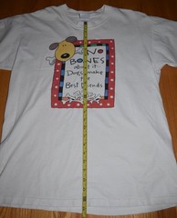 VTG Dog T Shirt No Bones About It Dogs Make the Best Friends Dog Bone Cheerful L