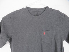 Johnnie-O Shirt Mens Small Coal Pocket Tee USA Freedom Flag Graphic JMST1090JO
