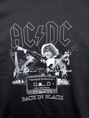 AC/DC Back In Black Metal Rock Graphic T-Shirt Adult Size XL Brand Brand New