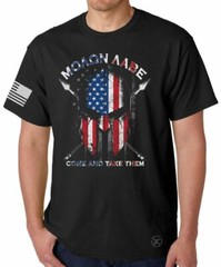 American Spartan Warrior T-Shirt ~ Molon Labe Tee ~ Come & Take Them GUNS 2A USA
