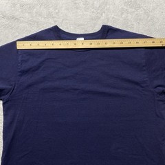 3sixteen Shirt Mens Large Blue Indigo Navy Heavyweight Tee Crew Neck Made In USA