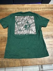 Mens True Religion Jeans Green Foil Silver T shirt 2 Double Sided Medium Buddha
