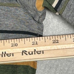 HippyTree T-Shirt Mens L Gray Green Striped Pocket Vintage Blend Surf & Stone Co