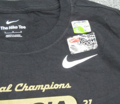 Georgia Bulldogs Shirt Mens Large Black Nike UGA 2021 National Champion Tee NEW