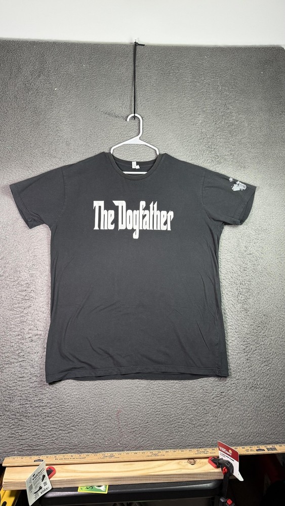 The Dogfather Shirt Mens 2XL Graphic Tee District Threads Funny Dog Paw Rescue
