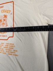 Gulf Coast Jam Mens 2XL Cream 2023 Concert Tour Country Music T Shirt Hardy New