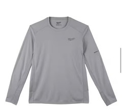 Milwaukee Men’s Work Skin Extra Large Gray Light Performance Long-Sleeve T-Shirt