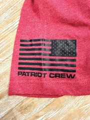 Lot of 6 Patriot Crew USA Flag Mens Large Perfect Fit Performance Tees
