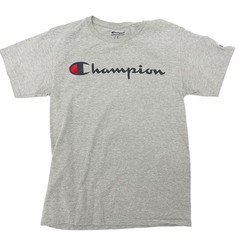 two Champion tees navy blue & gray T-shirts men’s SMALL athletic wear casual