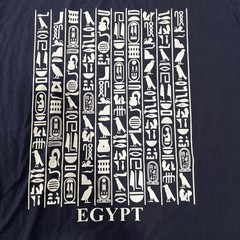 Men’s 2XL Egypt Hieroglyphics Tourist T-Shirt Made In Egypt
