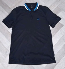 GEN Men’s Hugo boss polo shirt SHORT SLEEVE UK T SHIRT BLUE /LOVELY L SLIM
