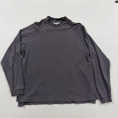 Peter Millar Shirt Mens Large Gray Long Sleeve Pima Cotton Mock Neck Tee