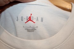 Jordan T-Shirt Men’s Small White Flight Championship Rings Basketball SS