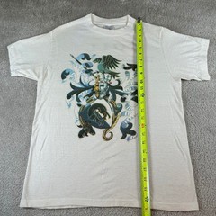 Vintage Jethro Tull 1988 Tour 20 Years T-Shirt White Graphic Band Tee Mens Large