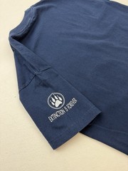 Vtg 90s Sansegal Wolf Nature Graphic T-shirt Sz M Blue Extinction is Forever AAA