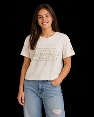 Under Armour Star Wars Graphic Logo Cropped T-Shirt