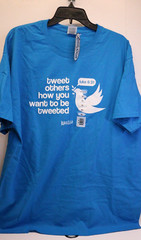 Kerusso Christian Tweet Short Sleeve T-Shirt, Pacific Blue, Unisex, XL NEW