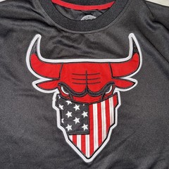 Maxi Milian Chicago Bulls Hockey Sports Mens Jersey Blk/Red Size M Long Sleeve